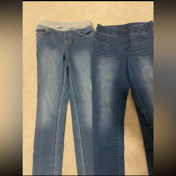 Cat & Jack Blue and Black Girls Jeans Leggings Set - Picture 3 of 5